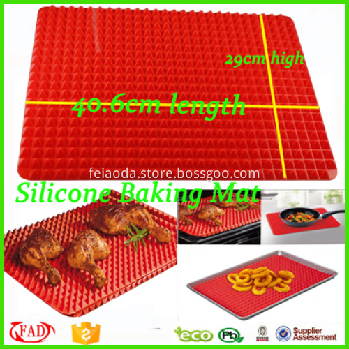 Pyramid Shape Non-stick Silicone Baking Mat Set